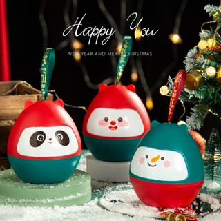 小江客製~2022新款耶誕蘋果盒平安夜平安果禮盒耶誕節禮品包裝耶誕雪人盒子2個起售