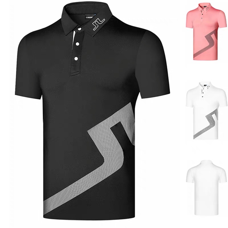 ***預購*** [JL-27] J。 Lindeberg 男士短袖高爾夫 Polo T 恤 / Baju Golf