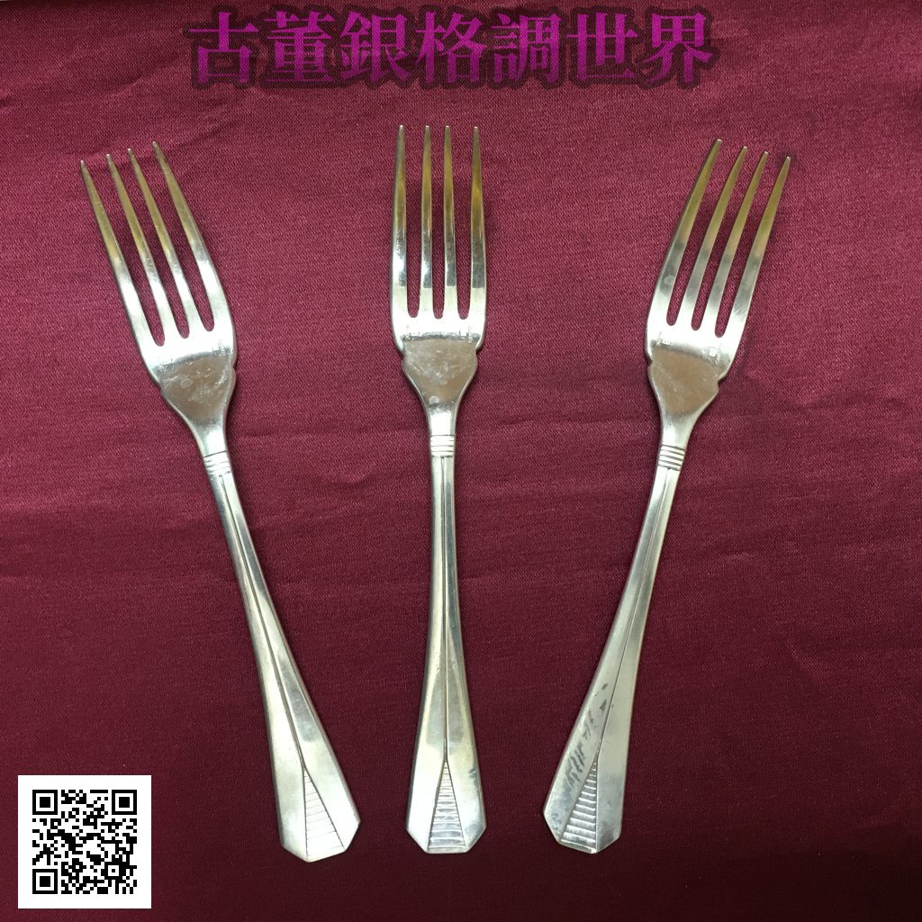 Christofle Silverware Dinner Table Folk 克里斯托夫 鍍銀 正餐叉（使用過）單支售