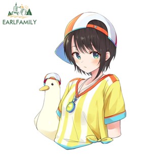 EARLFAMILY 13cm X 8.8cm 適用於 Oozora Subaru 汽車貼花乙烯基動漫汽車貼紙摩托車儲物