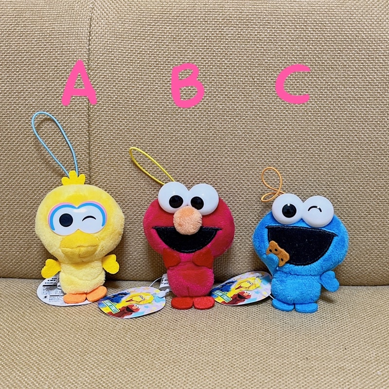 日本景品 正版 全新 日本娃娃機  芝麻街 SESAME STREET 艾蒙 ELMO 餅乾怪獸 大鳥姐姐 娃娃 玩偶