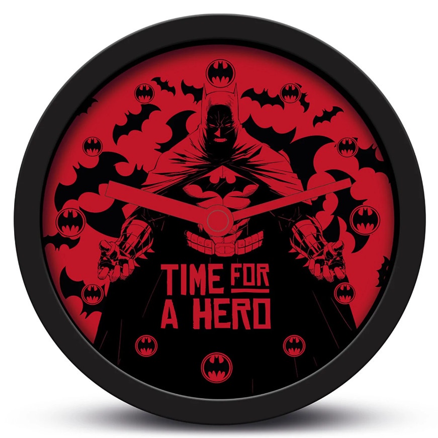 【蝙蝠俠】 (Time For a Hero) 主題桌上時鐘/鬧鐘/Batman