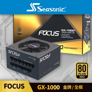 海韻 Seasonic FOCUS GX-1000 金牌/全模 電源供應器