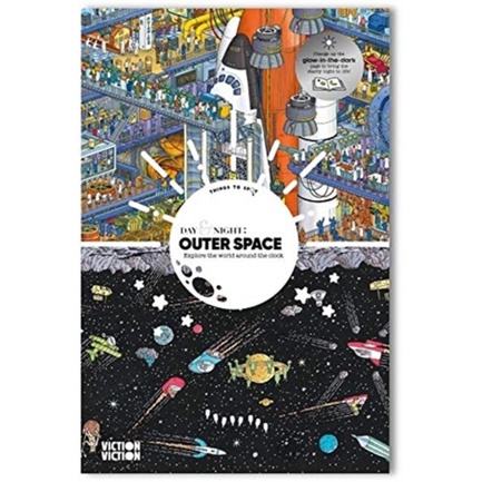 Day &amp; Night: Outer Space: Explore the World Around the Clock (精裝本)/Viction-Viction【三民網路書店】