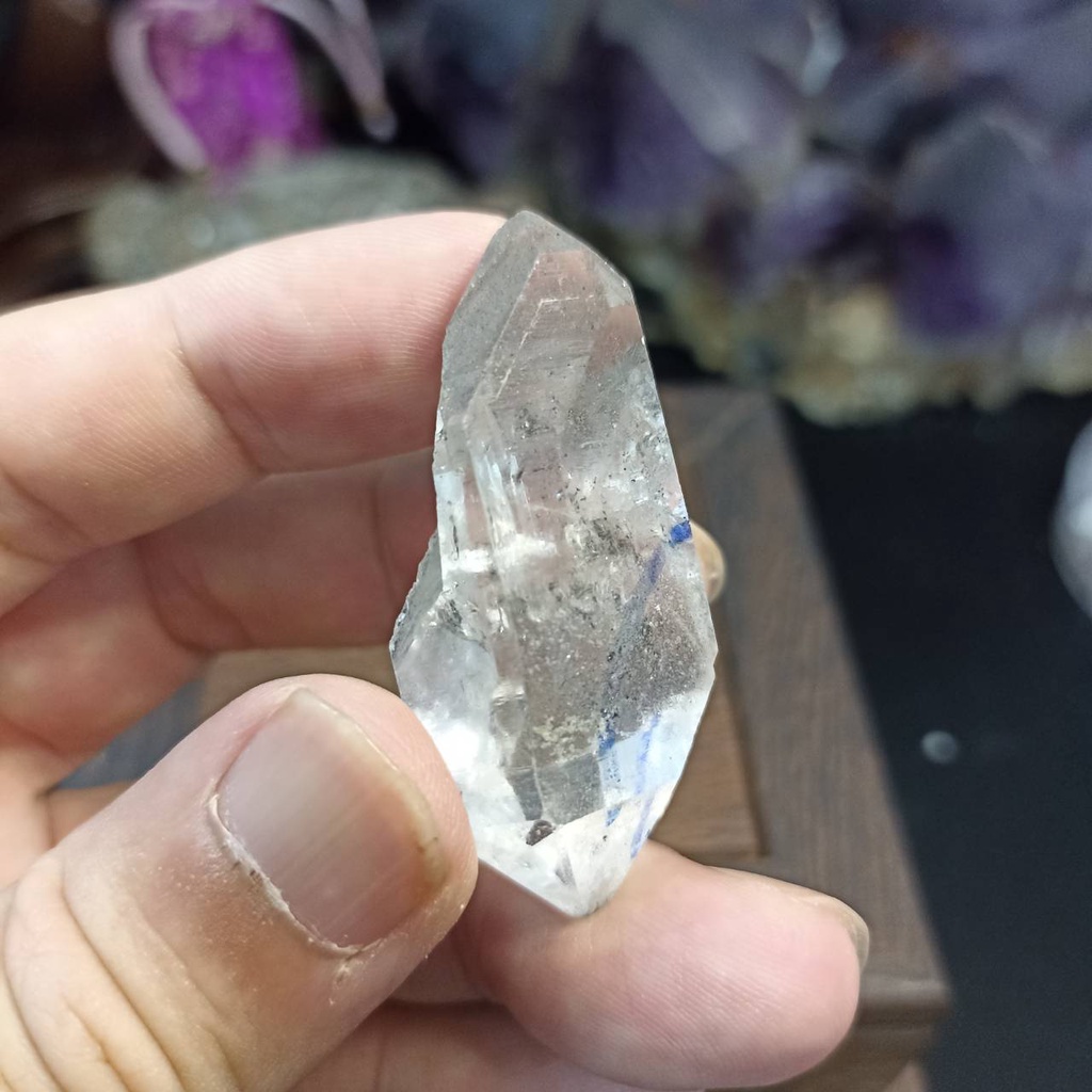 飛水晶-74雙尖水膽水晶原礦