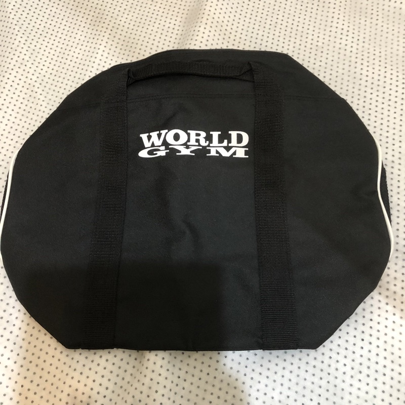 WORLD GYM黑色手提袋背袋