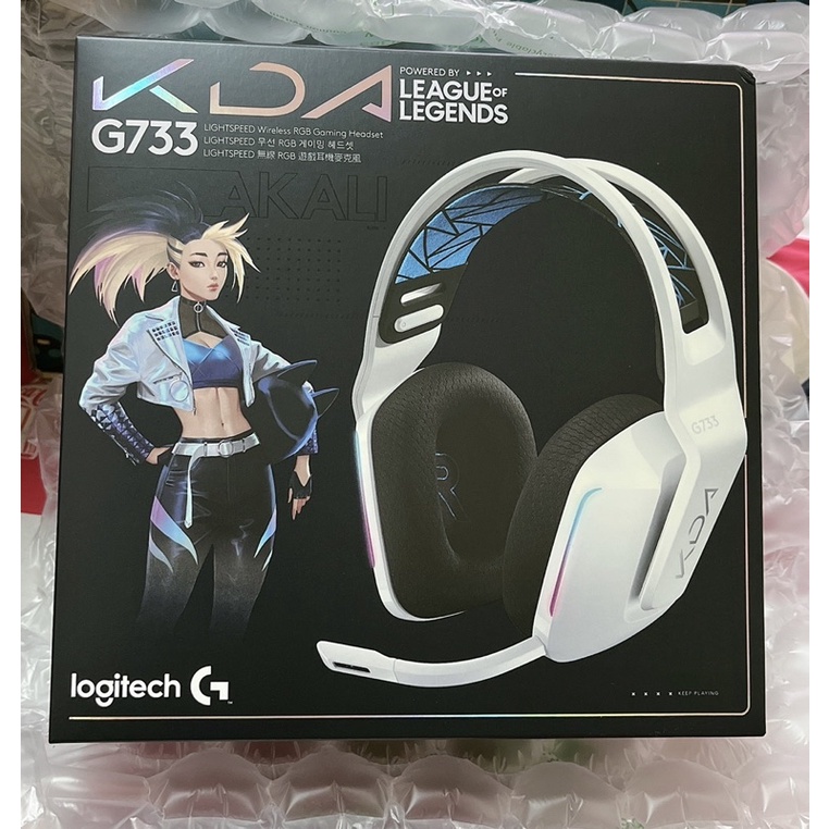 羅技Logitech G733 LIGHTSPEED KDA聯名款 無線RGB遊戲耳機麥克風