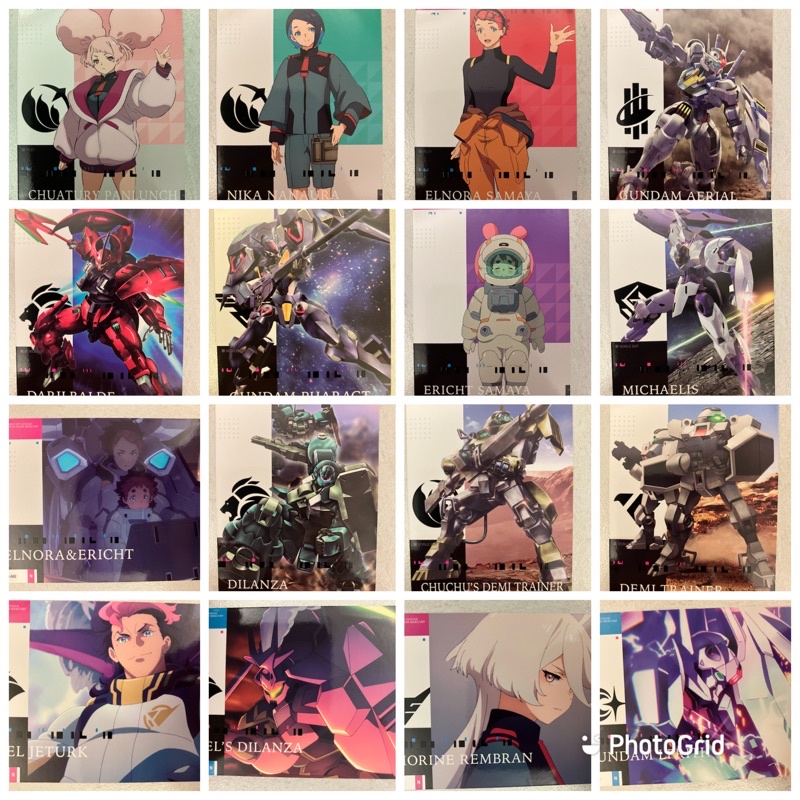 「全新」鋼彈 水星的魔女 收集卡 卡片  卡 Gundam collection card 單賣 普卡區