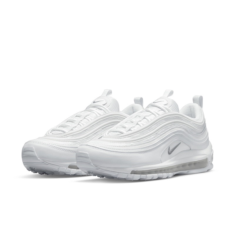 Nike Air Max 97 Triple White 男 女 運動鞋 慢跑鞋 白 子彈 銀勾 氣墊 緩震 休閒鞋 白