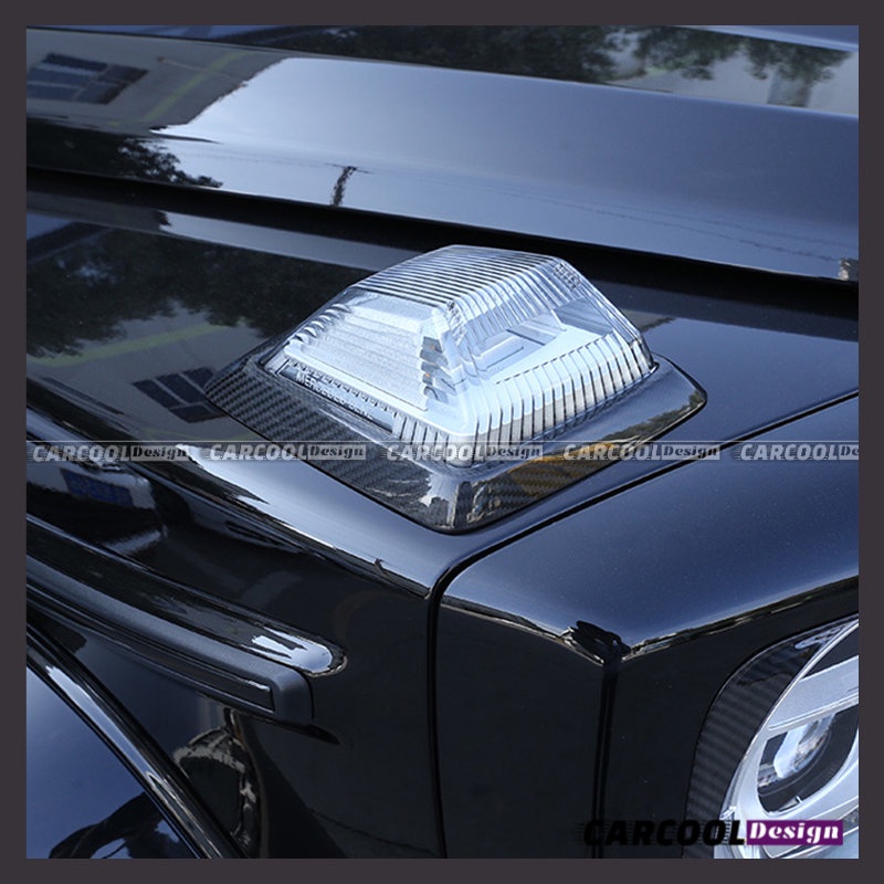 （全台可安裝）Benz賓士 AMG G63 Barbus G500 W464 碳纖維發動機框架前大燈擋板框 卡夢套件