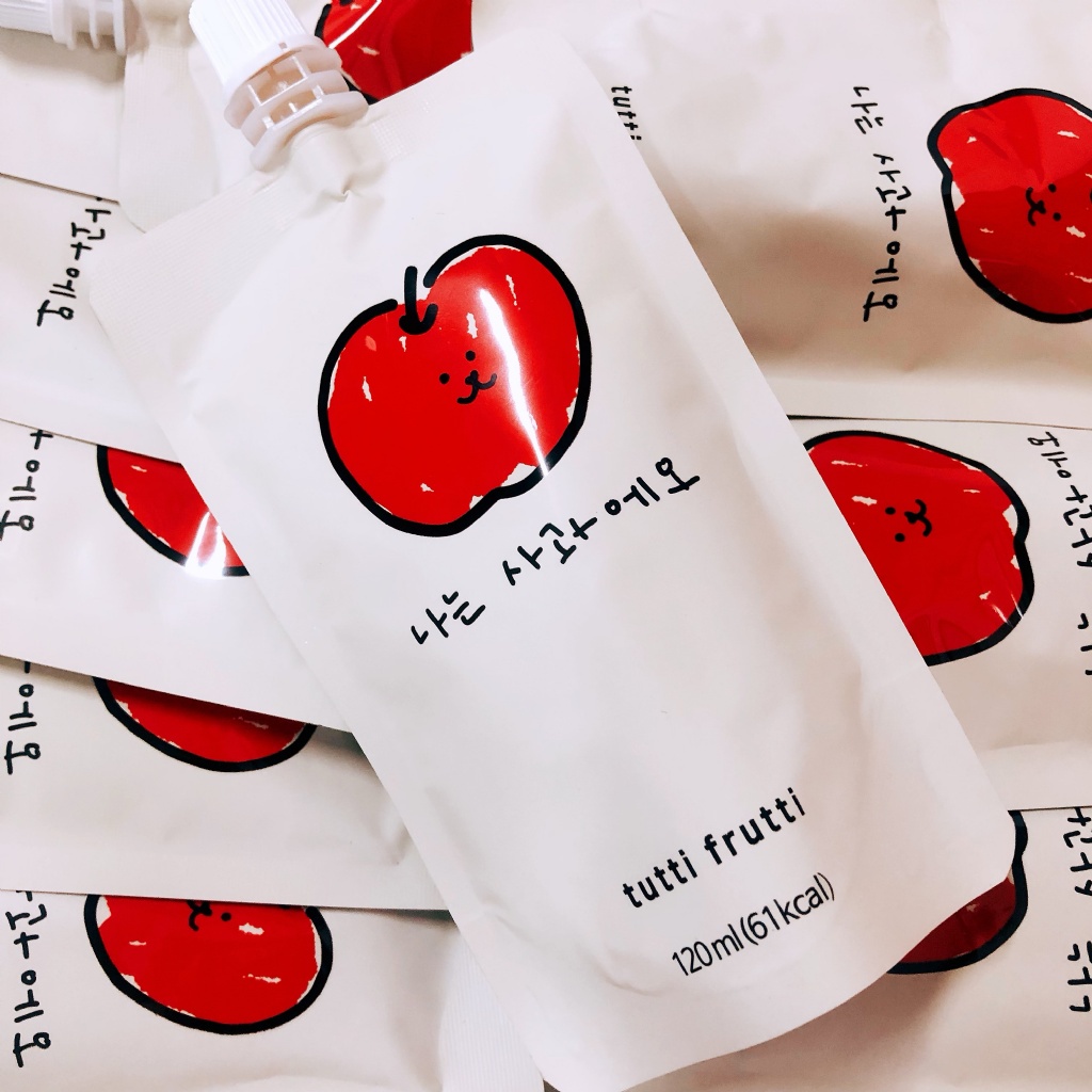 下殺🔥 韓國🇰🇷Tutti Frutti微笑石榴蘋果汁🍎120ml 蘋果100% #石榴蘋果汁 #韓國蘋果汁