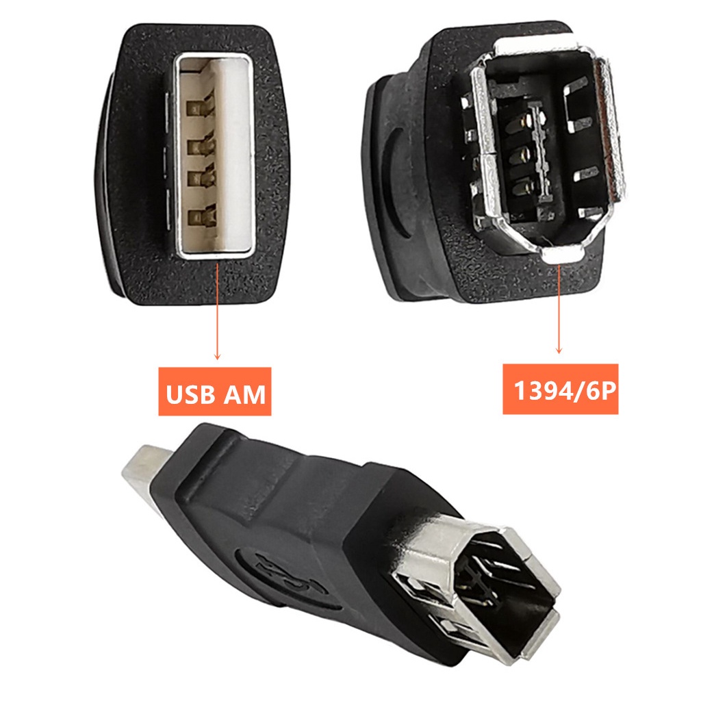 轉換線 FireWire 400  1394 轉接頭  USB2.0 AM轉1394 6P母轉接頭 音頻頻道轉換接頭