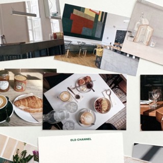 韓國 Cafe 明信片組 明信片 卡片 房間裝飾 牆面裝飾 拍攝道具 風景明信片 韓國文創 old channel
