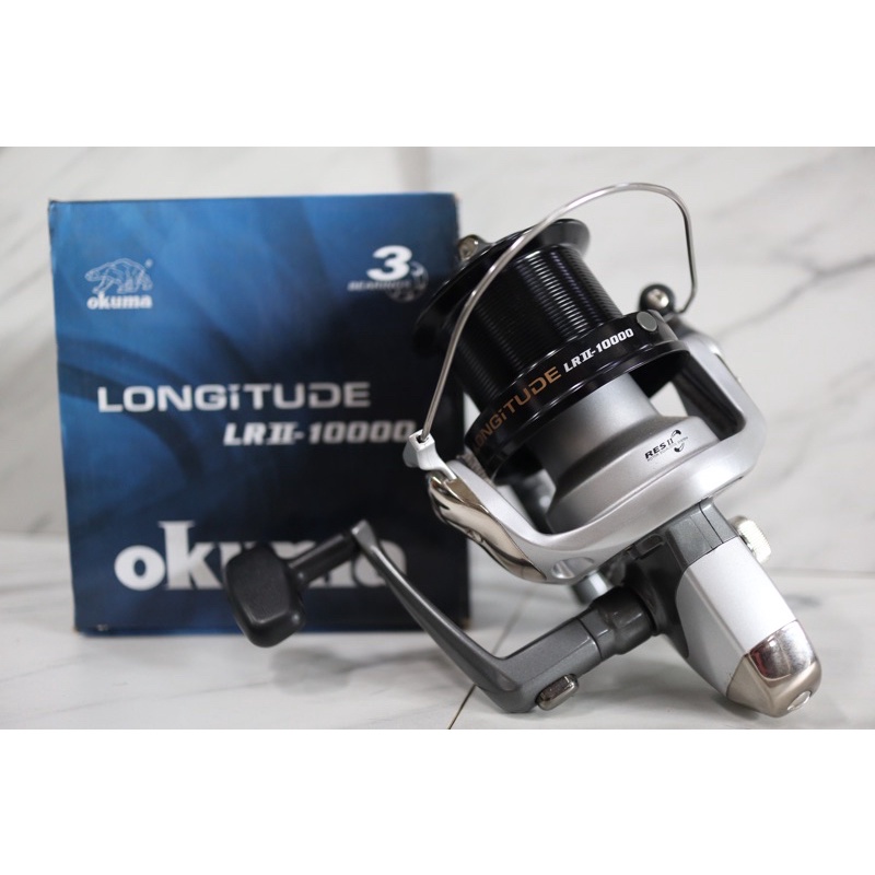 買輪送線線是隨機的 不可挑選號數 OKUMA LONGITUDE 龍駒二代 遠投捲線器 LRII。