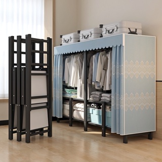 免運 免安裝衣柜 小戶型 家用 臥室簡易折疊布衣柜 經濟型 出租房用收納衣櫥