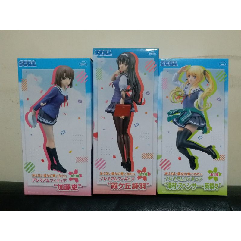 ＜不起眼女主角完美套組！＞＜日版全新未拆！＞＜三隻合售！＞不起眼女主角培育法 sega 英梨梨 霞之丘詩羽 加藤惠 合售