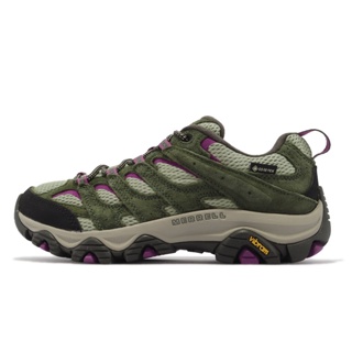 Merrell 登山鞋 Moab 3 GTX 防水 綠 紫 麂皮 黃金大底 低筒 女鞋 戶外【ACS】 ML035828