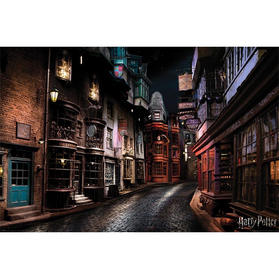 哈利波特 斜角巷 英國進口海報 Harry Potter