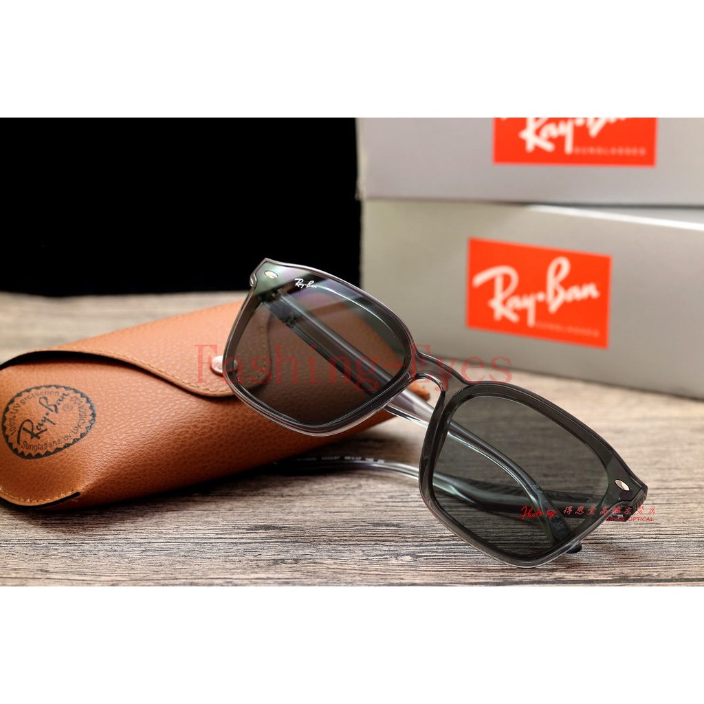 🌟正品🌟Ray Ban 雷朋 RB4392D 645087 茄子蛋 阿斌配戴同款 透明灰太陽眼鏡 墨鏡