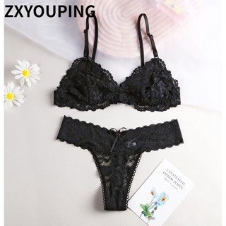 新款蕾絲女士內衣套裝性感內褲文胸套裝舒適柔軟 ZXYOUPING