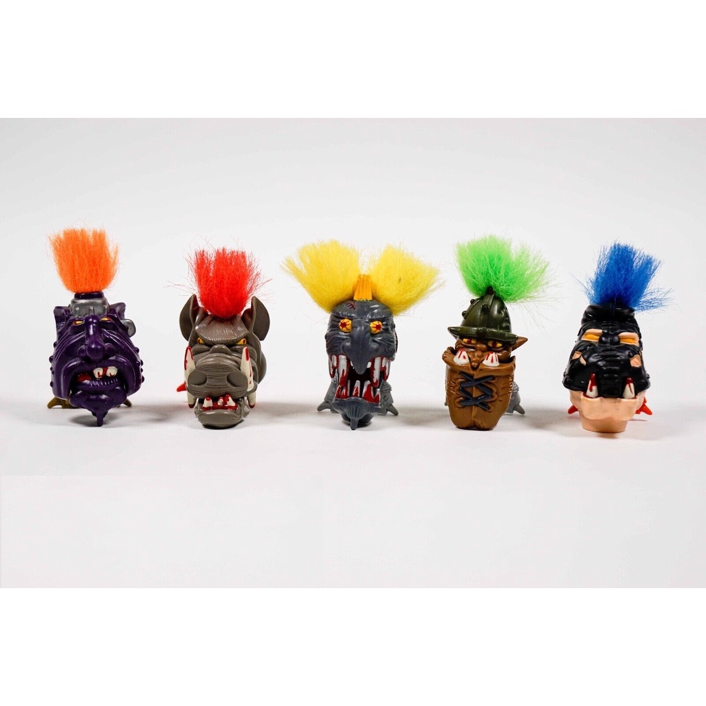 二手 萬能麥斯（Mighty Max）五個幸運族魔頭 Dread Heads 恐懼魔首系列 藍鳥玩具美式懷舊童玩復古玩具