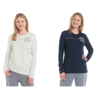 德國【Schoffel】女保暖透氣抗UV長袖圓領衫【UPF50】 / 0SL10-12753-米黃、藍