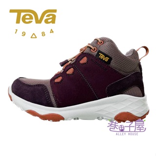 TEVA 童鞋 Arrowood 2 Mid WP 中筒防水牛皮機能運動鞋 登山鞋 [TV1093994]梅紅【巷子屋】
