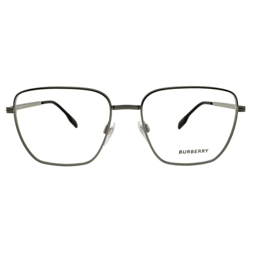 BURBERRY 光學眼鏡 B1368 1144 立體條紋梯形方框 眼鏡框 - 金橘眼鏡