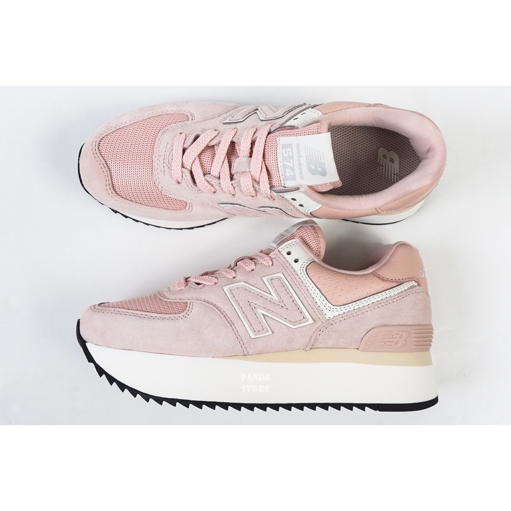 胖達）NEW BALANCE 574 NB IU 厚底 增高 運動鞋 WL574ZAC 粉紅 女鞋