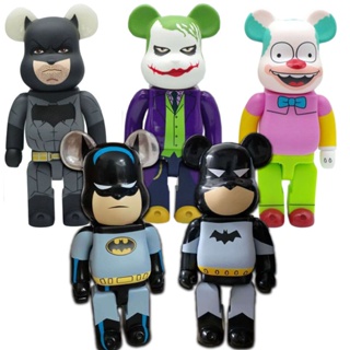 400% 建築 Bearbrick 積木熊玩具可動人偶蝙蝠俠生鏽小丑小丑