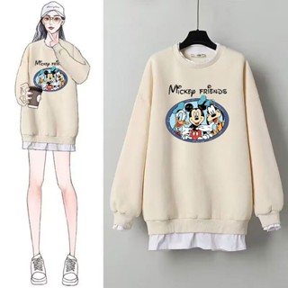✨ 針織 衛衣女加厚國潮新款秋冬新款設計感小眾假兩件寬松時尚 寬鬆 大碼 上衣女 ing 日系 衛衣