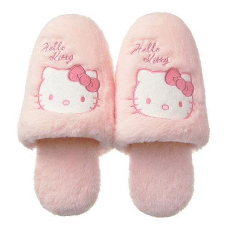 【免運】日本 正版 三麗鷗 Hello kitty 絨毛 保暖 室內 拖鞋