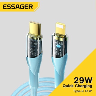 Essager USB C 電纜適用於 iP14 13 12 Pro Max PD 29W 快速充電 USB C 型電纜