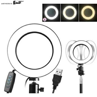 Usb fill-in light 16cm LED 3 Modes 5500K Dimmable Camera Rin