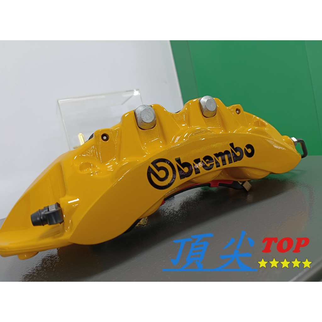 【頂尖】全新 brembo GT-R六活塞卡鉗/全浮動碟盤/BREMBO煞車皮/金屬煞車油管/卡鉗顏色 碟盤花紋皆可客製