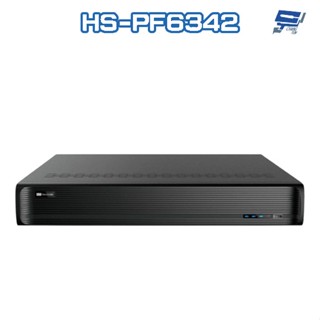 昌運監視器 昇銳 HS-PF6342 H.265 4K 16路 人臉辨識 PoE NVR 網路型錄影主機 4碟