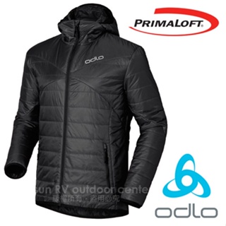 【ODLO】零碼6折》男 款保暖控溫雙面穿防風防潑連帽外套 primaloft 登山化纖最強中層夾克_525162