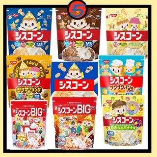 【543零食】日本製 日清 早餐玉米片 焦糖風 糖霜 原味 可可風味脆果 BIG袋裝麥片 嬰兒麥片 玉米脆片