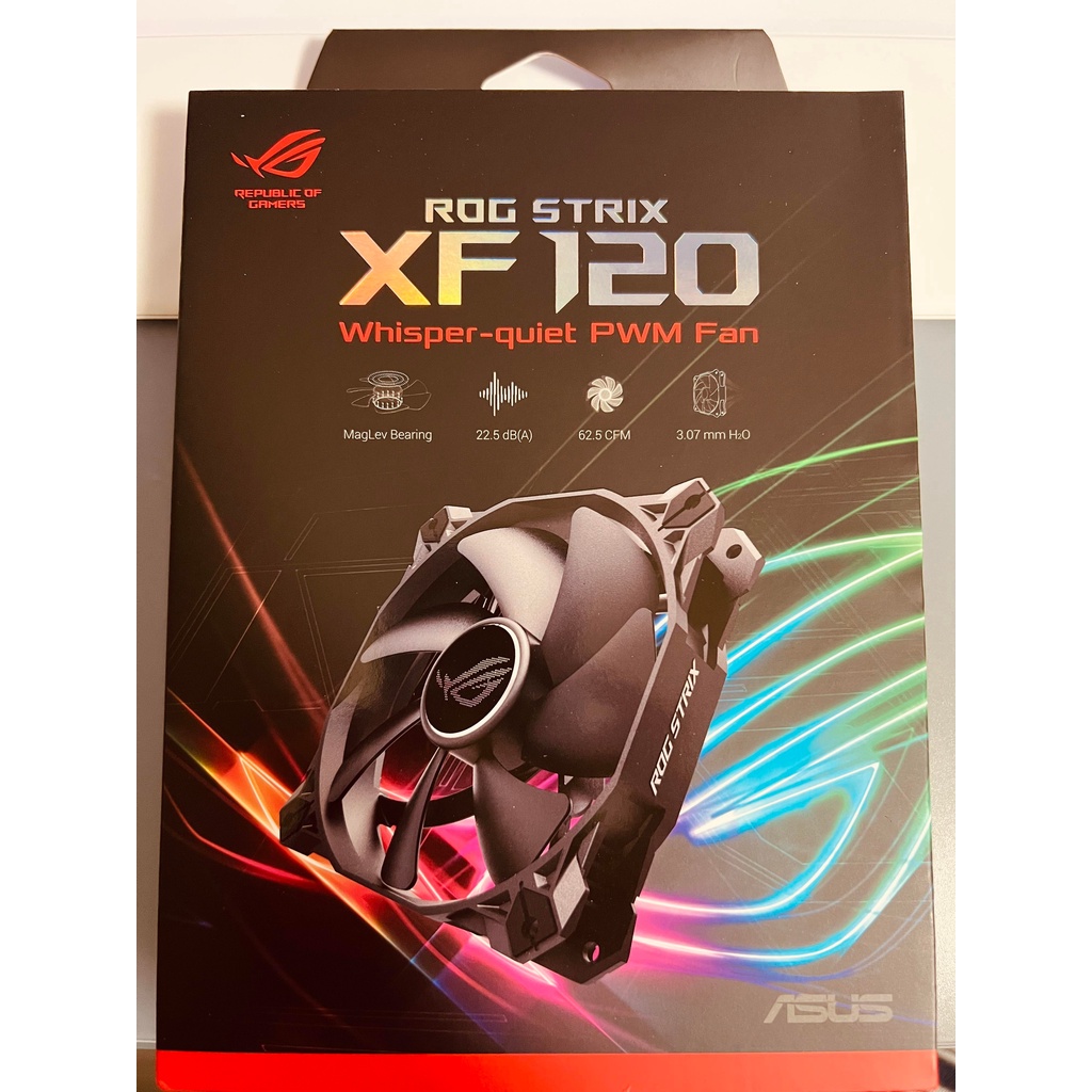 ASUS華碩 ROG STRIX XF120 磁懸浮軸承/PWM/1800RPM/抗震襯墊/風扇 XF 120 全新