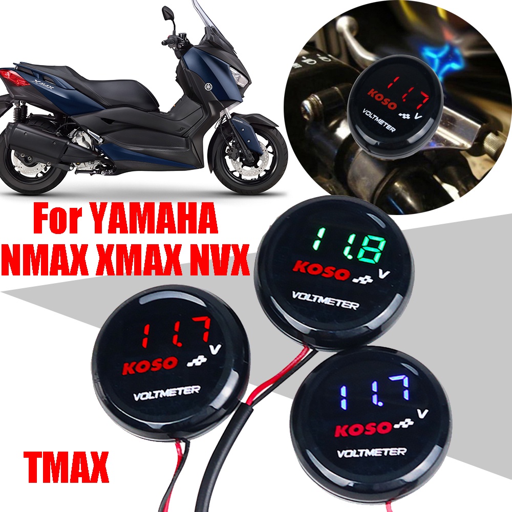適用於 NMAX 155 XMAX 300 TMAX 530 PCX 山葉 雅馬哈 配件 KOSO 電壓表數字電壓顯示表