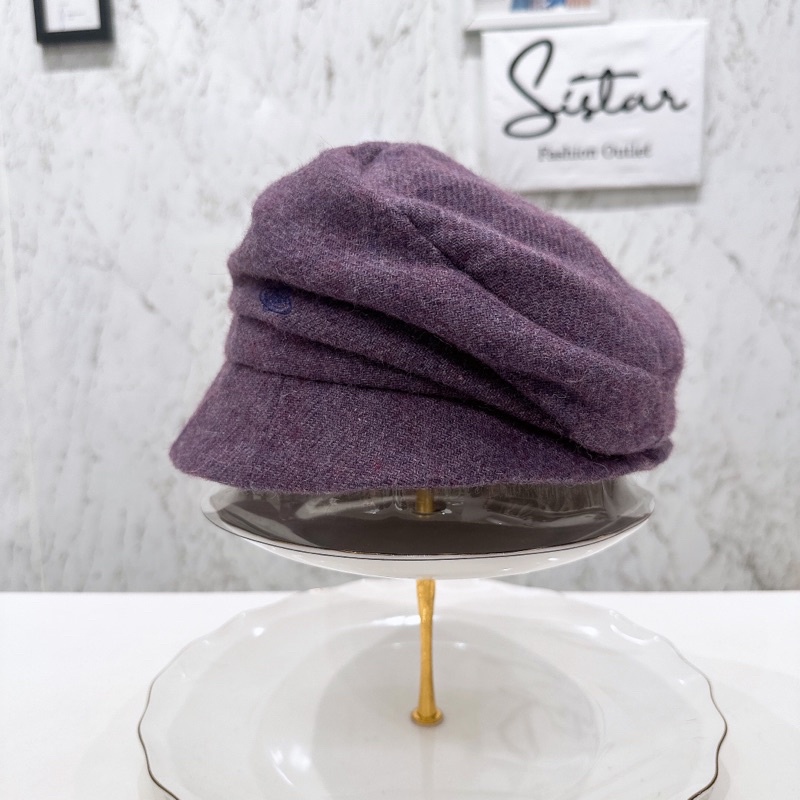 🔹Sistar🔹全新Vivienne Westwood英國專櫃品牌 混羊毛 紫色漁夫帽 🇯🇵日本製✈️🌊日本直送🌊✈️