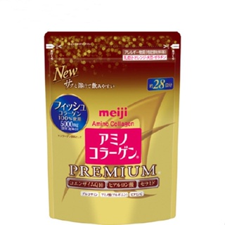 [JP在線] - 日本 明治 膠原蛋白粉 新包裝 黃金版 補充包 蛋白粉 28天/ 196g