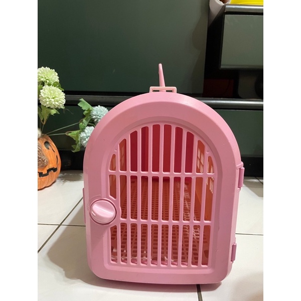 日本IRIS 外出寵物 提籠 粉色 貓 狗 二手