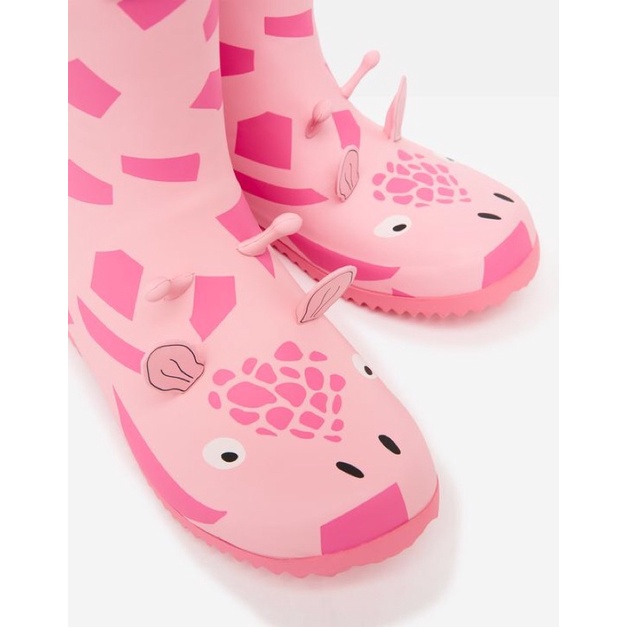 現貨 joules 英國品牌 雨鞋 粉紅 動物 US9 US10 UK8 UK9 超耐穿 舒服 雨靴