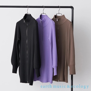 earth music&ecology 雙向拉鍊設計合身剪裁連身洋裝(1D24L2H0100)