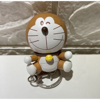 全新現貨 金色特別款 7-11 哆啦A夢 道具 集點 小叮噹 Doraemon 木頭立體公仔鑰匙圈