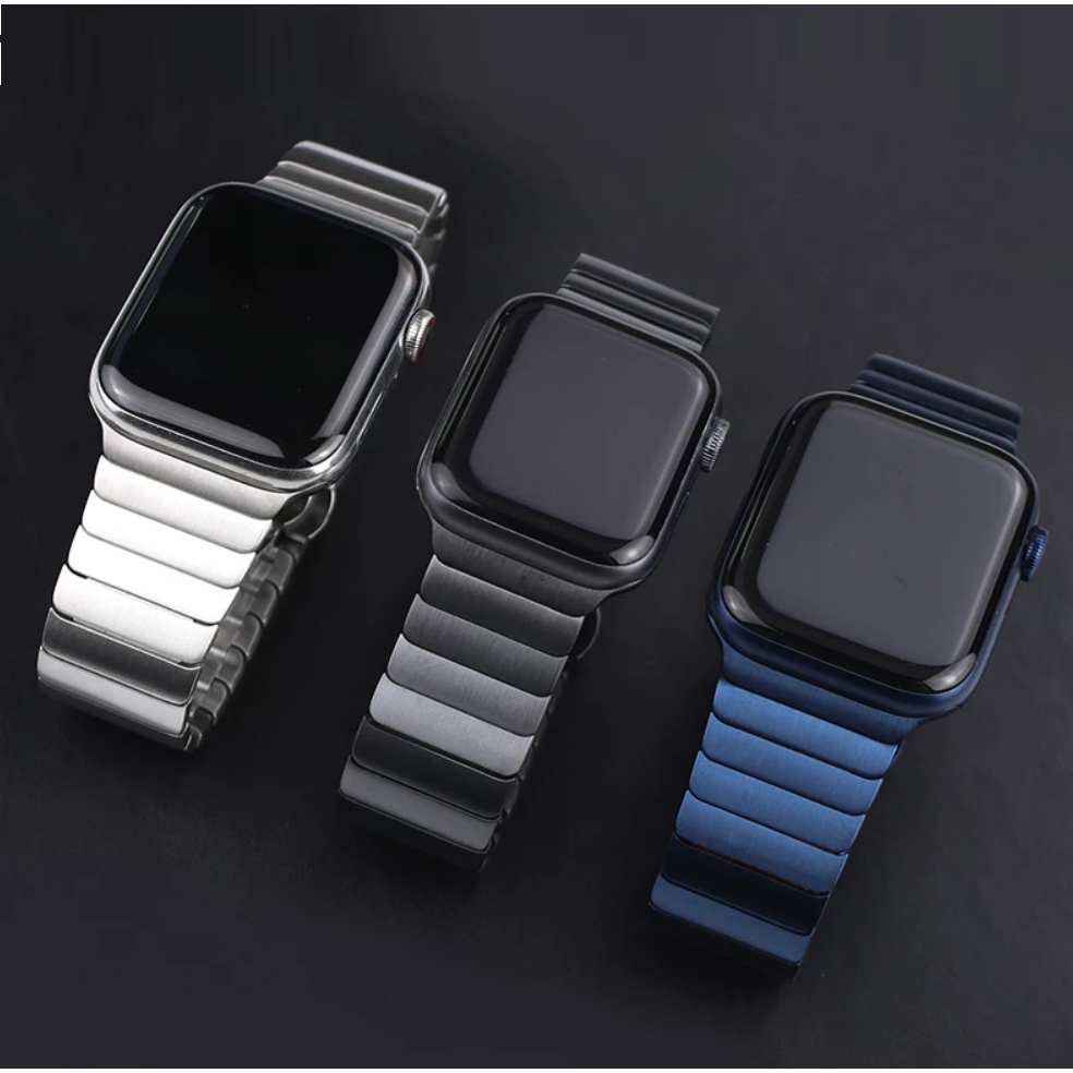高品質不銹鋼鍊式手鍊錶帶,適用於 Apple watch Strap Series Ultra 8 7 6 5 4 3