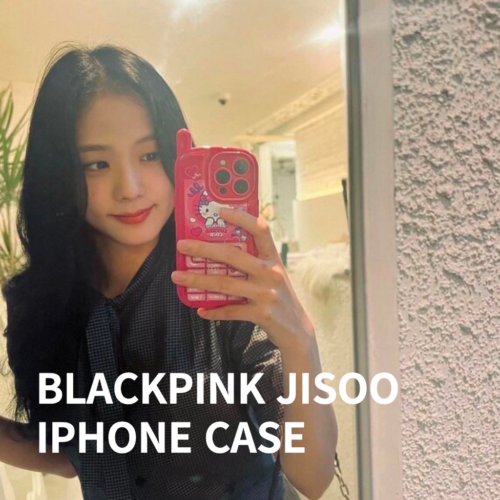 [SEOULPINK] Blackpink Jisoo IPhone 手機殼保護套人物白色透明熊 Jisoo Every