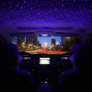 台灣現貨 USB星空燈 汽車氛圍燈 內氛圍燈 USB車載星空燈免改裝車頂 LED激光投影燈 夢幻星空 紫色星空 #2
