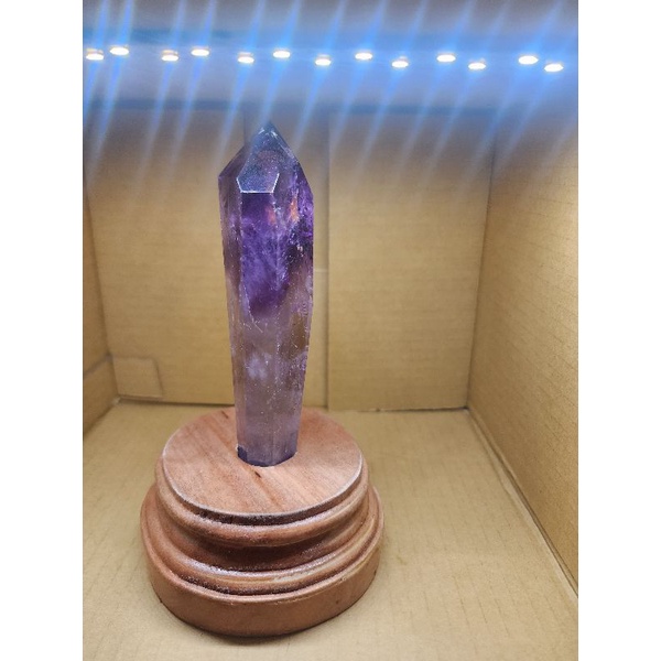 黑海膽紫水晶權杖（擺件）